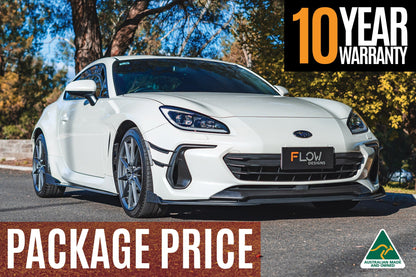 Flow Designs ZD8 BRZ Full Lip Splitter Set (GLOSS BLACK)