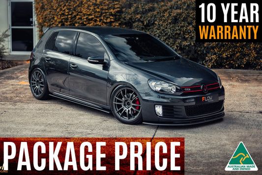 Flow Designs MK6 Golf GTI Full Lip Splitter Set
