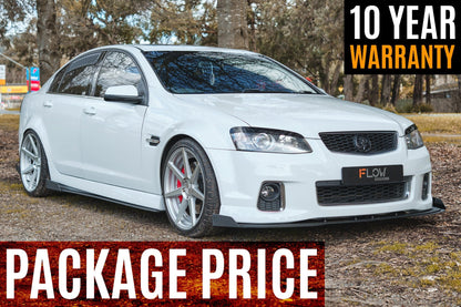 Flow Designs VE Commodore S2 Sedan Full Lip Splitter Set