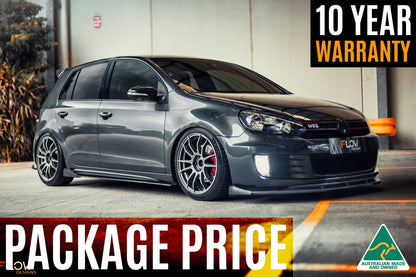 Flow Designs MK6 Golf GTI Full Lip Splitter Set