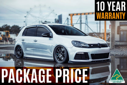 Flow Designs MK6 Golf R Full Lip Splitter Set WITHOUT Accessories