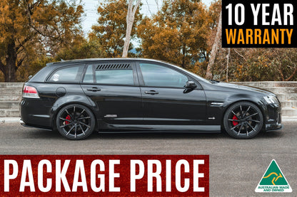 Flow Designs VE Commodore S1 Wagon Full Lip Splitter Set