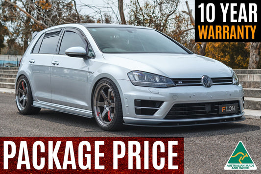 Flow Designs MK7 Golf R (EU/AU) Full Lip Splitter Set