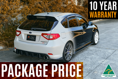 Flow Designs Impreza WRX/RS G3 Hatch PFL Full Lip Splitter Set