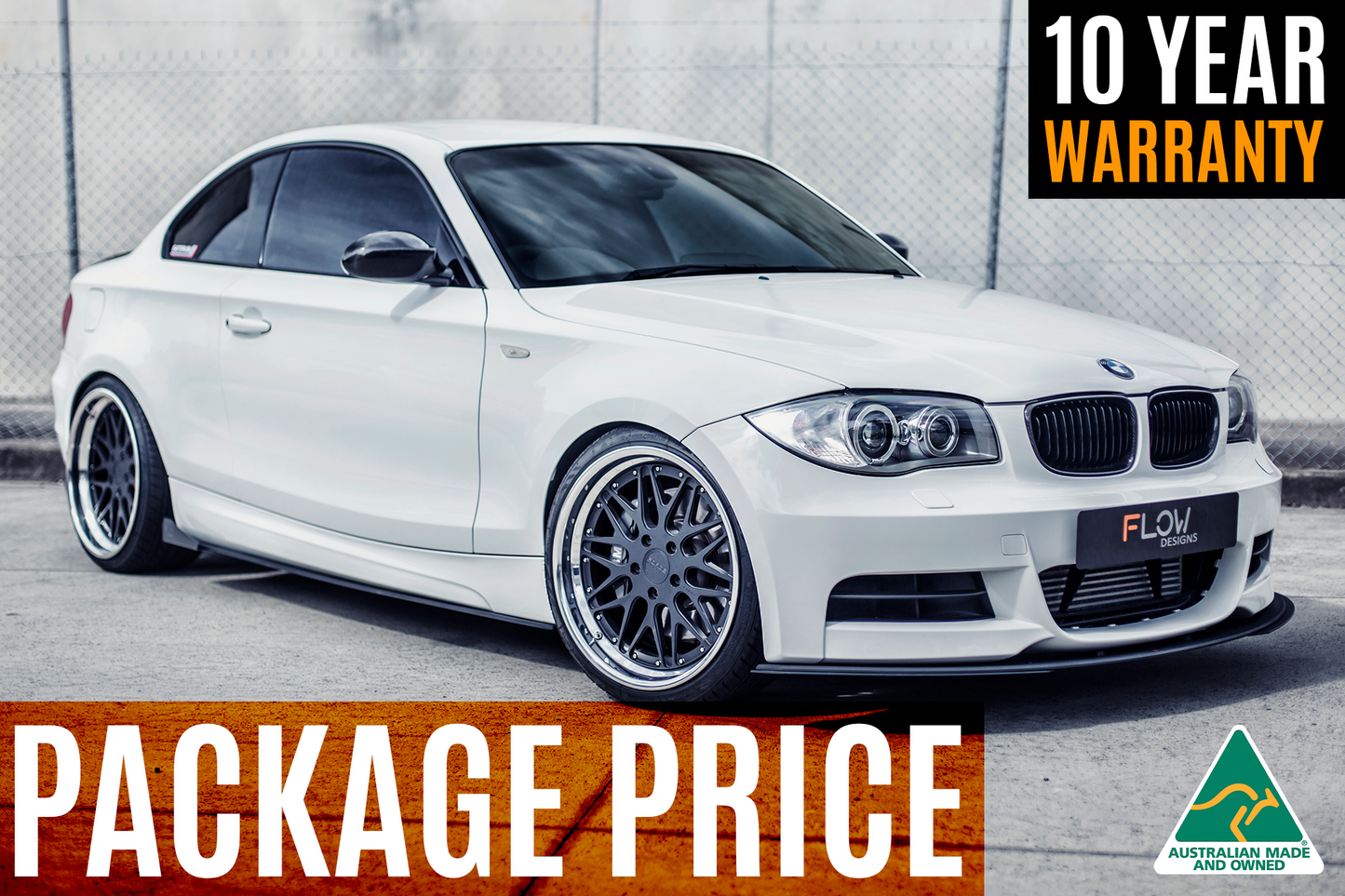 Flow Designs E82 M Sport Full Lip Splitter Set