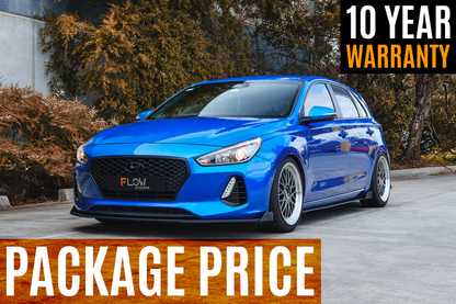 Flow Designs i30 SR Hatch (2017-2018) Full Lip Splitter Set