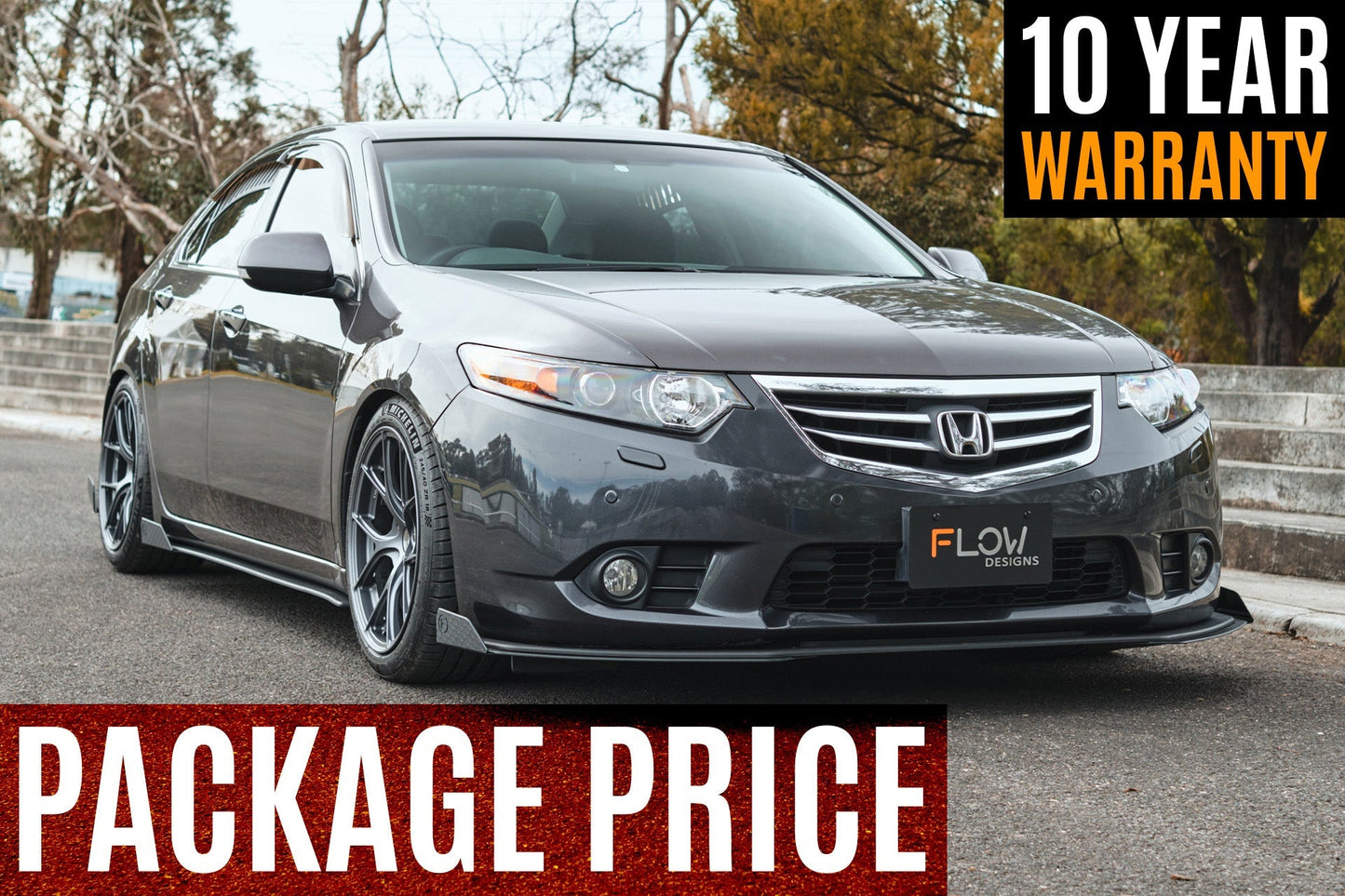 Flow Designs CU2 Accord Euro Full Lip Splitter Set - Standard