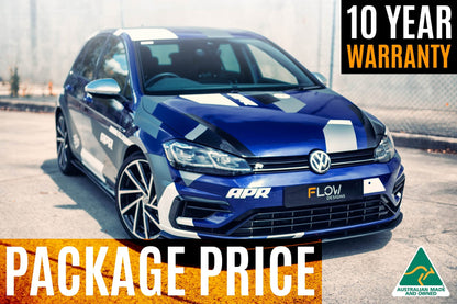 Flow Designs MK7.5 Golf R Full Lip Splitter Set with Flow-Lock Rear Diffuser