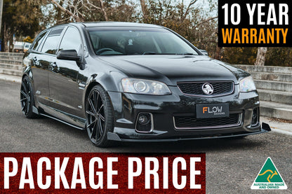 Flow Designs VE Commodore S2 Wagon Full Lip Splitter Set