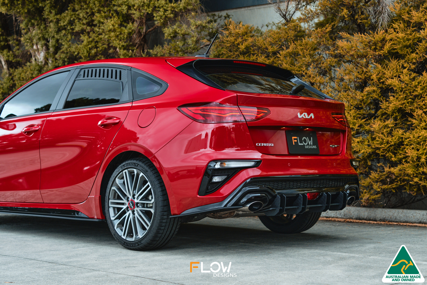 Flow Designs Cerato GT Hatch Facelift Rear Window Vents (Pair)