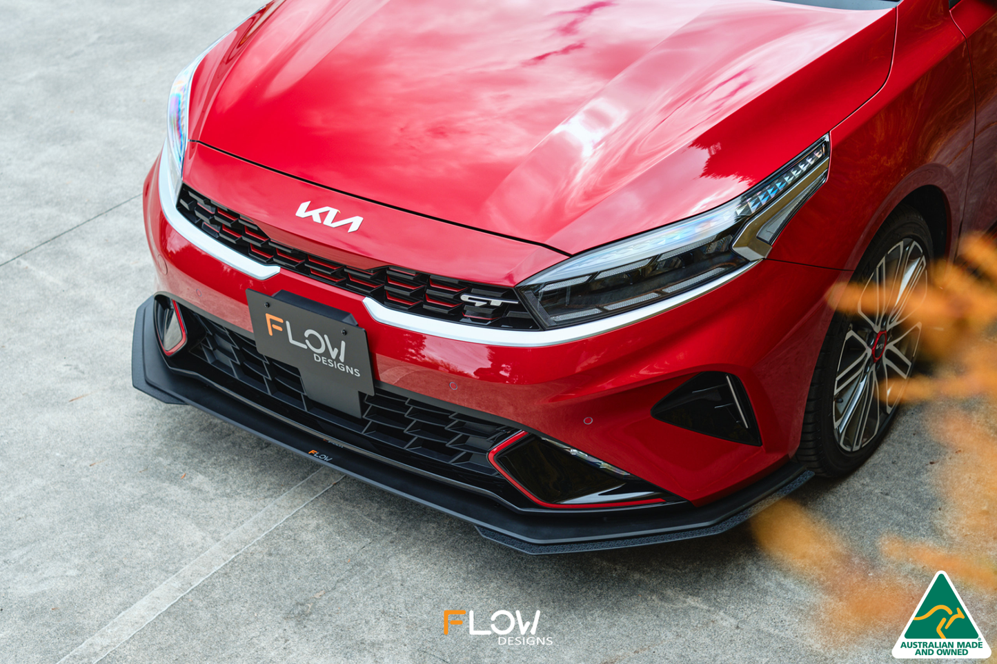 Flow Designs Cerato GT Facelift Front Lip Splitter Extensions (Pair)