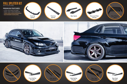 Flow Designs Impreza WRX / STI G3 Sedan FL Full Lip Splitter Set
