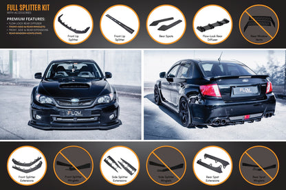 Flow Designs Impreza WRX / STI G3 Sedan FL Full Lip Splitter Set
