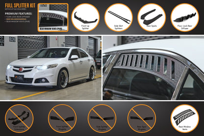 Flow Designs CU2 Accord Euro Full Lip Splitter Set - Modulo