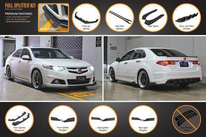 Flow Designs CU2 Accord Euro Full Lip Splitter Set - Modulo