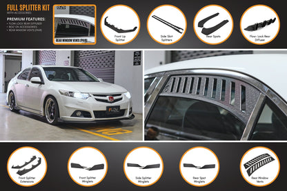 Flow Designs CU2 Accord Euro Full Lip Splitter Set - Modulo