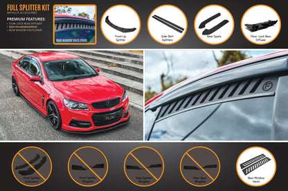 Flow Designs VF Commodore S1 Sedan Full Lip Splitter Set