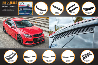 Flow Designs VF Commodore S1 Sedan Full Lip Splitter Set