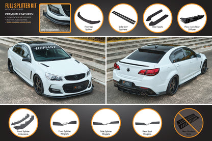 Flow Designs VF Commodore S2 Sedan Full Lip Splitter Set