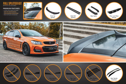 Flow Designs VF Commodore S2 Wagon Full Lip Splitter Set