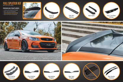 Flow Designs VF Commodore S2 Wagon Full Lip Splitter Set