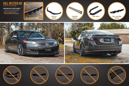 Flow Designs CU2 Accord Euro Full Lip Splitter Set - Standard