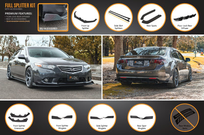Flow Designs CU2 Accord Euro Full Lip Splitter Set - Standard