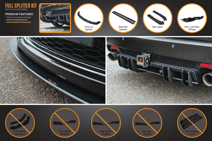Flow Designs VE Commodore S1 Wagon Full Lip Splitter Set