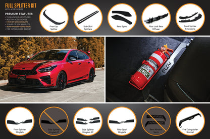 Flow Designs Cerato GT Hatch PFL Full Lip Splitter Set