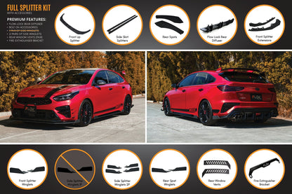 Flow Designs Cerato GT Hatch PFL Full Lip Splitter Set