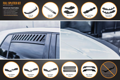 Flow Designs MK8 Golf GTI Full Lip Splitter Set