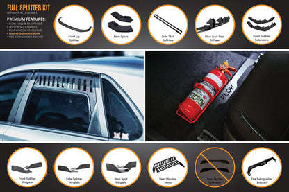 Flow Designs i30 N Line Hatch PD (2018-2023) Full Splitter Lip Set
