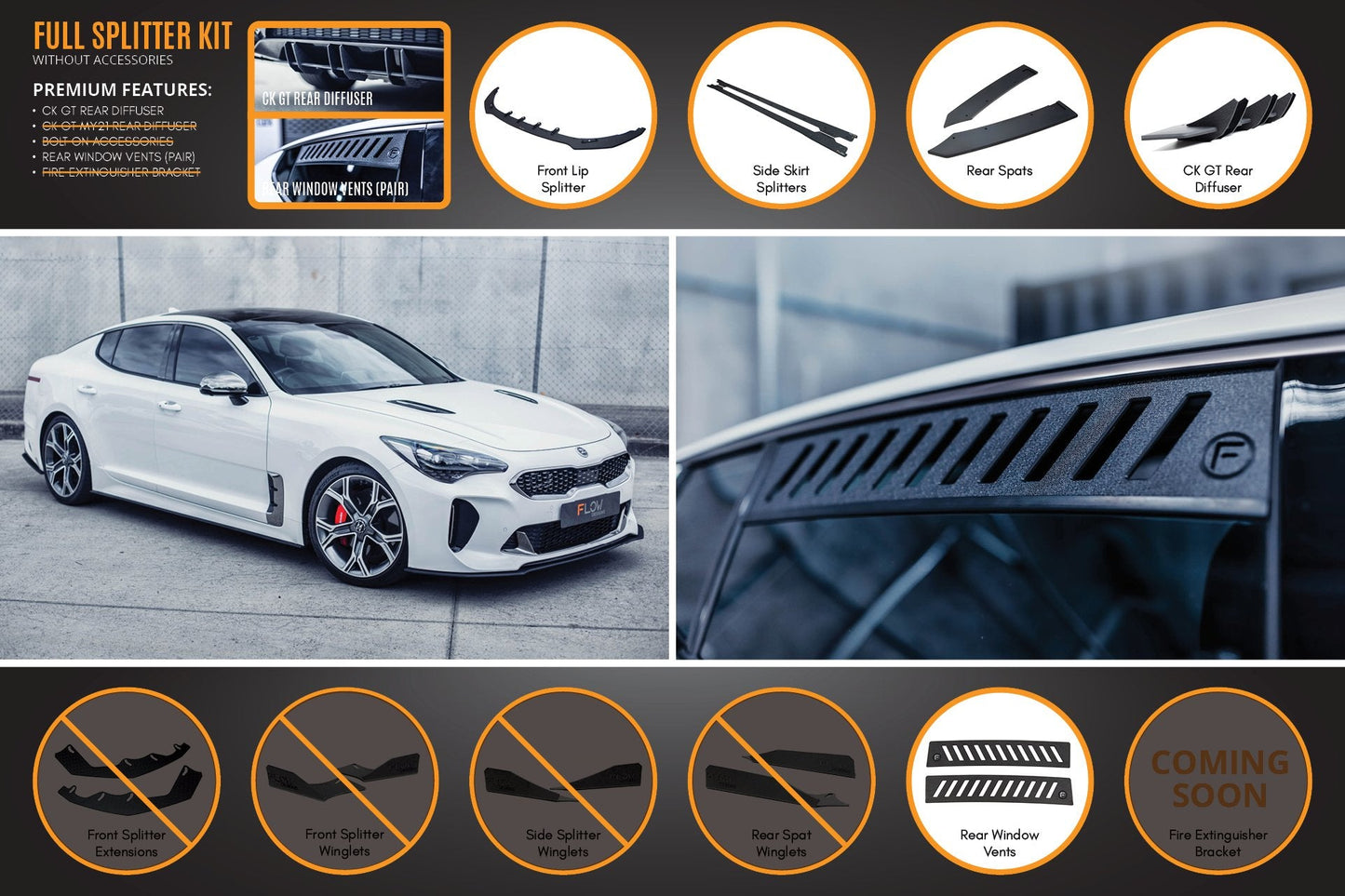 Flow Designs Stinger CK GT Full Lip Splitter Set