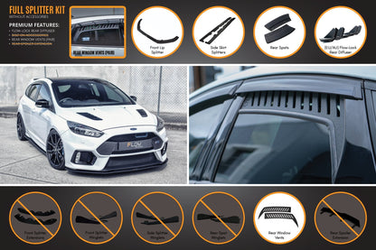 Flow Designs MK3 Focus RS Full Lip Splitter Set