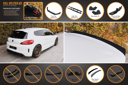 Flow Designs Scirocco R FL V3 Full Lip Splitter Set