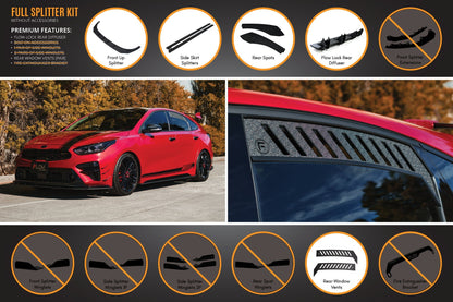 Flow Designs Cerato GT Hatch PFL Full Lip Splitter Set