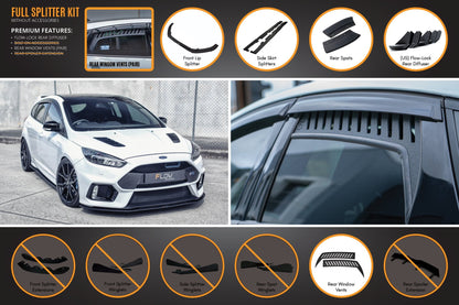 Flow Designs MK3 Focus RS Full Lip Splitter Set