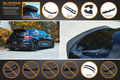 Flow Designs Scirocco R PFL V3 Full Lip Splitter Set