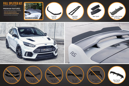 Flow Designs MK3 Focus RS Full Lip Splitter Set
