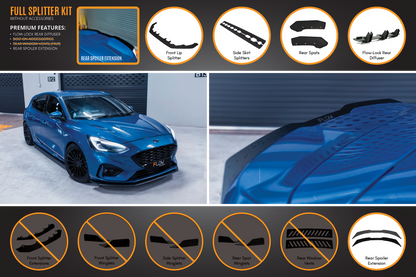Flow Designs MK4 Focus ST-Line Full Lip Splitter Set