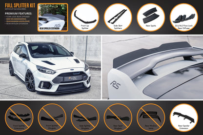 Flow Designs MK3 Focus RS Full Lip Splitter Set
