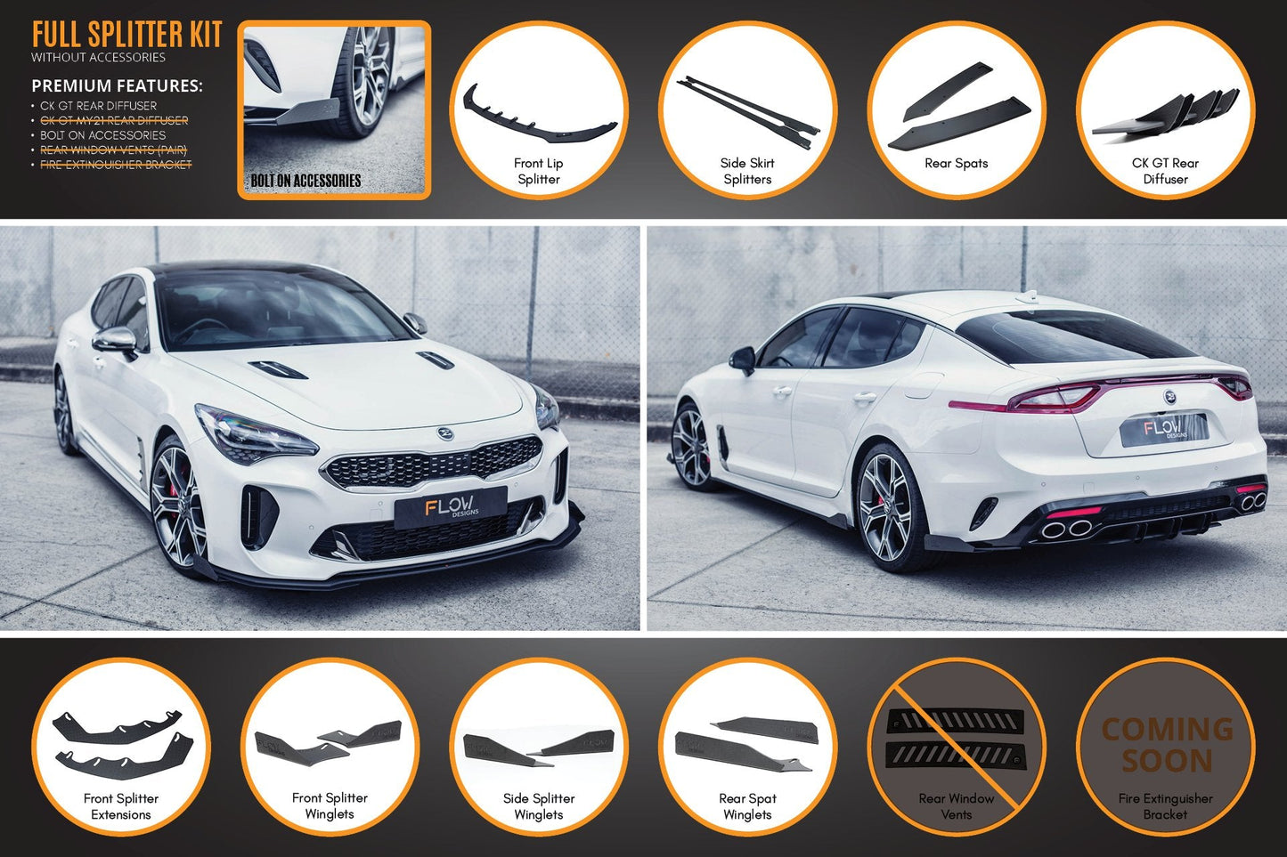 Flow Designs Stinger CK GT Full Lip Splitter Set