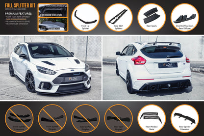 Flow Designs MK3 Focus RS Full Lip Splitter Set