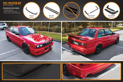 Flow Designs E30 M-Tech 2 Full Lip Splitter Set