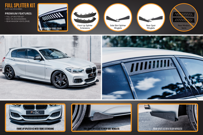Flow Designs F20 LCI M135 / M140 Full Lip Splitter Set