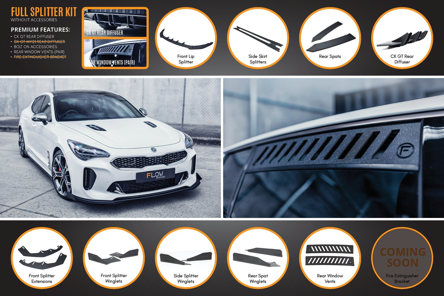 Flow Designs Stinger CK GT Full Lip Splitter Set