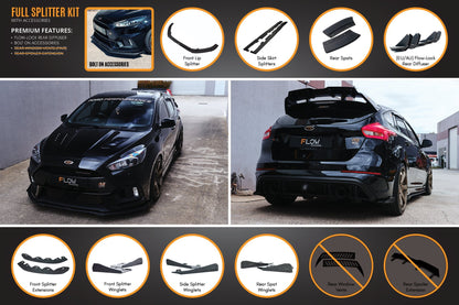 Flow Designs MK3 Focus RS Full Lip Splitter Set