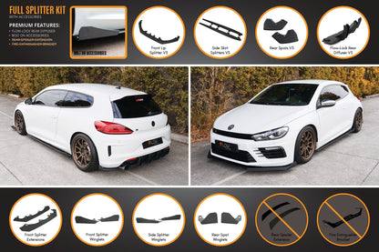 Flow Designs Scirocco R FL V3 Full Lip Splitter Set