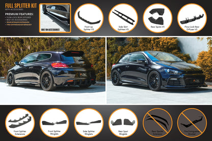 Flow Designs Scirocco R PFL V3 Full Lip Splitter Set