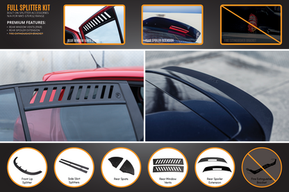 Flow Designs MK5 Golf R32 Full Lip Splitter Set